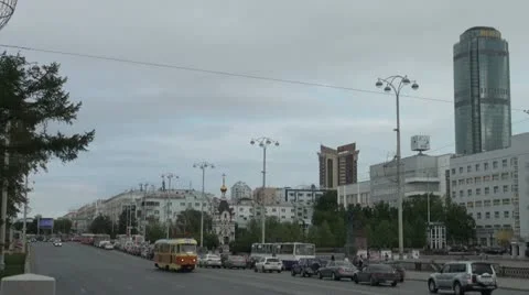 Yekaterinburg. The sights of the city. Stock Footage
