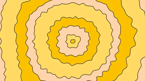 Yellow 2D Cartoon Transition Stock Footage 110812135