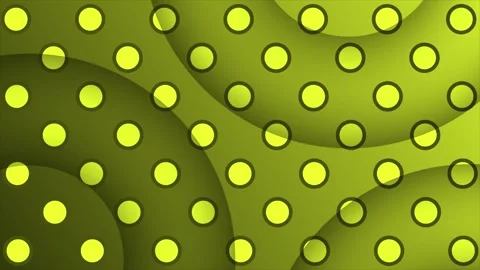 Yellow 3d depth semi circle shapes, simple and elegant minimal background Stock Footage 271328232