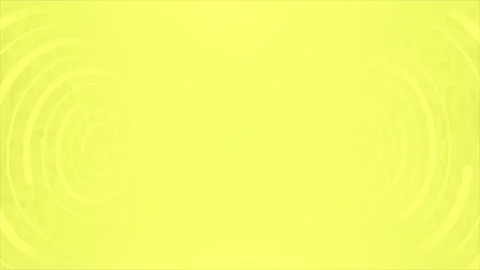 Yellow 3d empty space with rotating circular disc technology background  Stock Footage 307676599