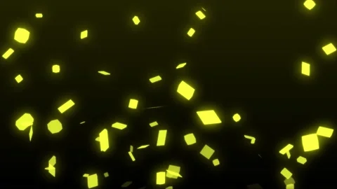 Yellow 3D floating particles background Stock Footage 171726432