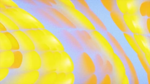 Yellow 3D organic cellular bubble texture abstract moving background. Stock Footage 342024858