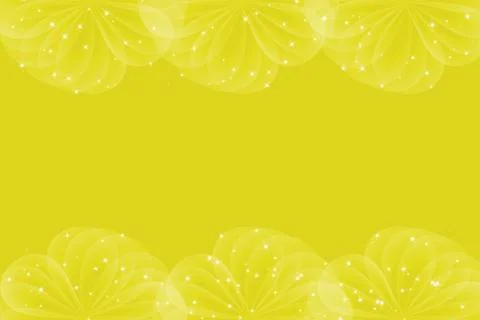 Yellow abstract background with circle layers Stock Illustration
