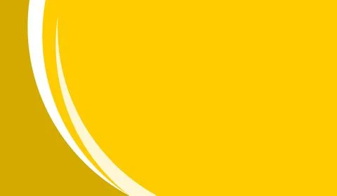 Yellow Abstract Background with Elegant Curved White Lines Stock Illustration