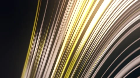 Yellow Abstract Background with Neon Moving Lines or Streaks of Light Stock Footage 219694071