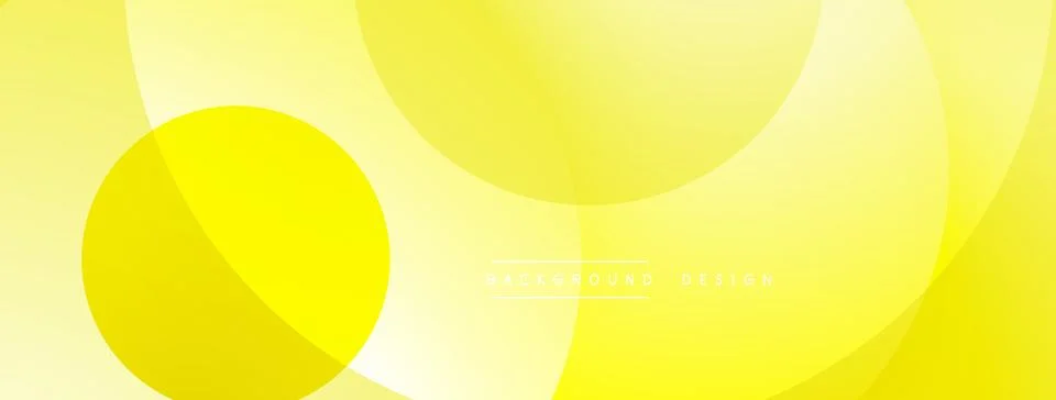 Yellow abstract background. Overlapping circles create soft gradients, modern 스톡 일러스트