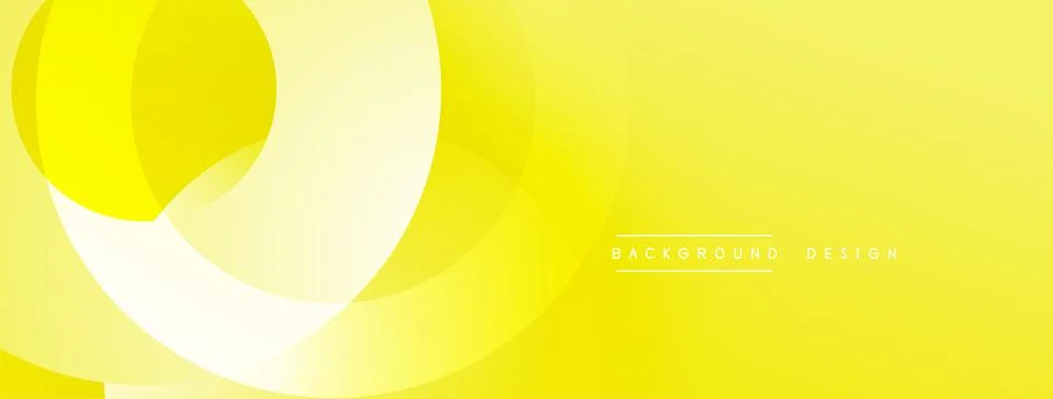 Yellow abstract background. Overlapping circles create dynamic visual effect. イラスト素材