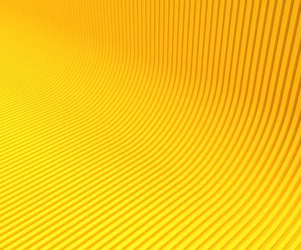 Yellow Abstract Background With strips, 3D rendering Stock Illustration