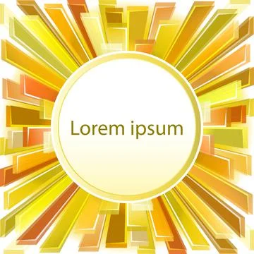 Yellow abstract background.Vector Illustration. Stock Illustration