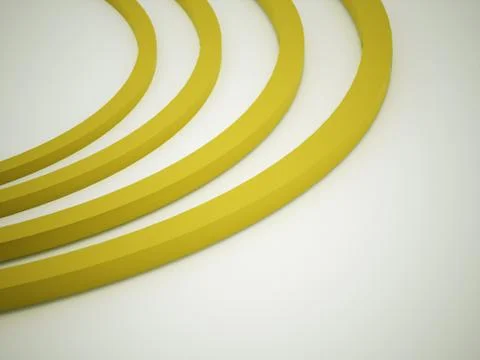 Yellow abstract circle Stock Illustration