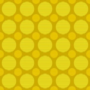 Yellow abstract circle pattern background - vector illustration Stock Illustration