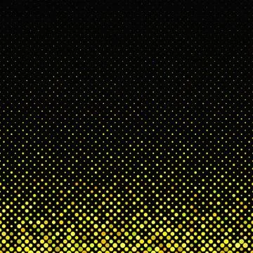 Yellow abstract circle pattern background Illustrazione stock