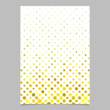 Yellow abstract circle pattern brochure background - vector stationery design Иллюстрация