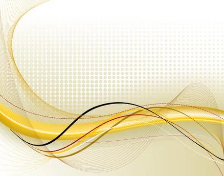 Yellow abstract composition Stock Illustration