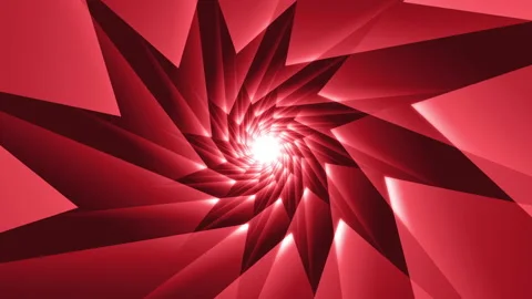 Yellow Abstract Corner Star-shaped Tunnel Background Animation Stock Footage 164025209