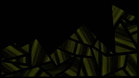 Yellow abstract design parallel lines dark geometrical shapes background Stock Footage 306590965