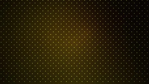 Yellow Abstract Dot Grid Pattern with Flowing Glowing Light Motion Background Stock Footage 344725079