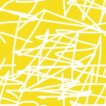 Yellow abstract drawing seamless pattern for wallpaper or fabric Stock Illustration