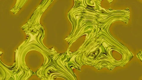 Yellow Abstract Forms Moving on Black Background Stock Footage 325031697