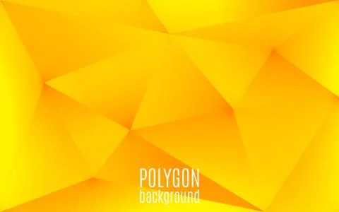 Yellow abstract geometric background. Polygon shapes backdrop Stock-Illustration