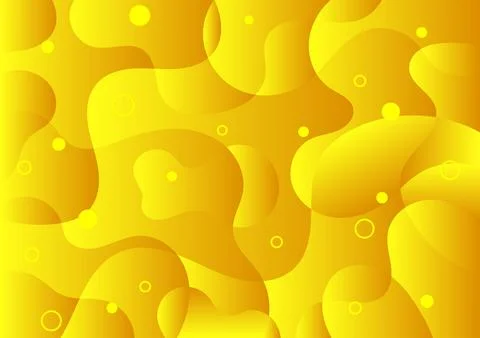 Yellow abstract geometric with color gradient background Stock Illustration