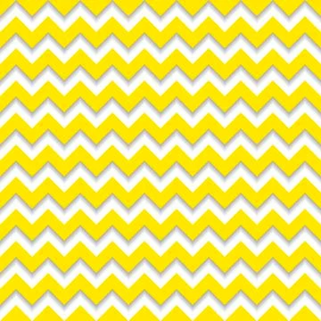 Yellow abstract geometrical shadow waves seamless pattern Illustrazione stock