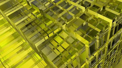 Yellow Abstract Glass Background Loop Stock Footage 246010951