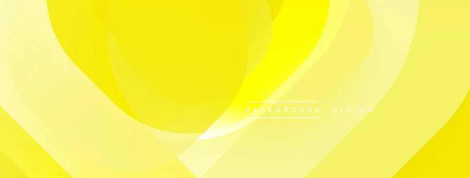 Yellow abstract layers create soft, flowing visual. Minimalist design, gentle Illustrazione stock