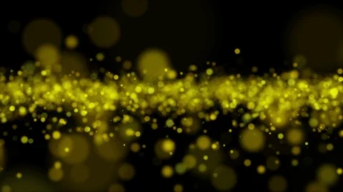 Yellow abstract light bokeh background Video stock 88643438