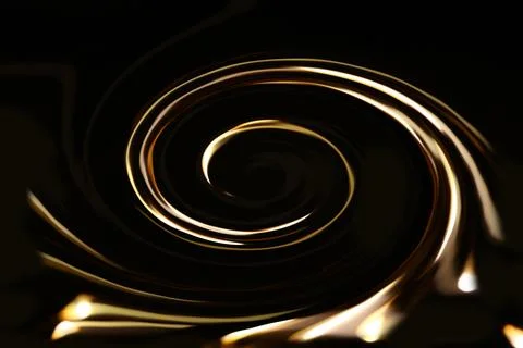 Yellow abstract loop motion background with spiral of lines in center 스톡 일러스트