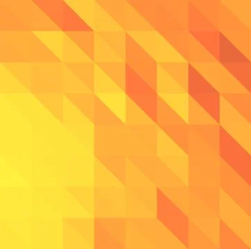 Yellow abstract low poly triangles background Stock Illustration