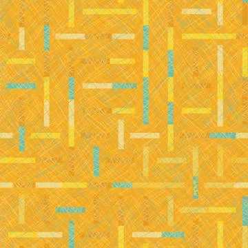 Yellow abstract maze seamless vector textured pattern 스톡 일러스트