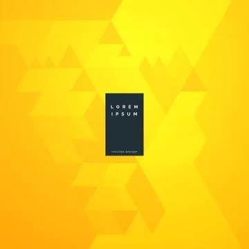 Yellow abstract minimal background design Stock Illustration