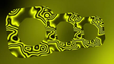 Yellow abstract pattern rotating square background Stock Footage 222031371