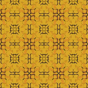 Yellow abstract patterned background Illustrazione stock