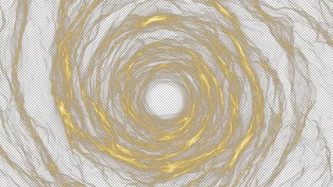 Yellow abstract portal vj loop on alpha background Stock-Footage 237684720