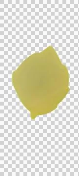 Yellow abstract shape isolated on black background high quality professional Stock Illustration