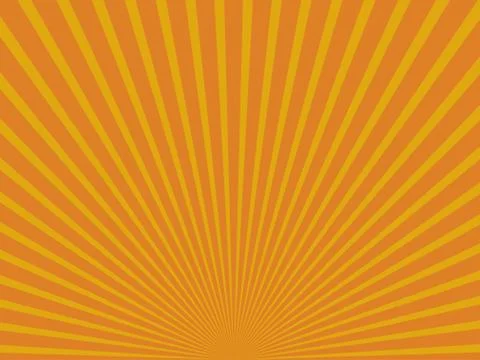 Yellow abstract sun rays. Eps 10. Stock Illustration