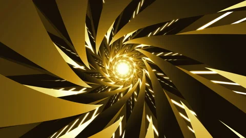 Yellow abstract technology circle tunnel background 스톡 동영상 165682581