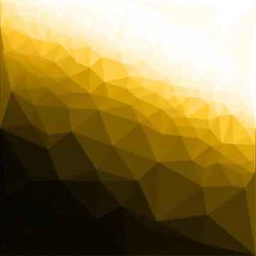 Yellow abstract triangle concept background Stock Illustration