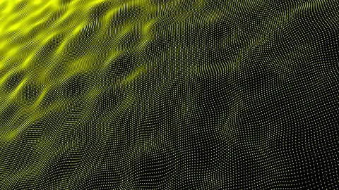 Yellow Abstract Wave Background Video stock 154412615