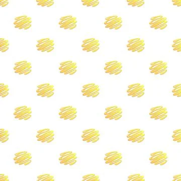 Yellow abstract zig zag doodle pattern seamless repeating 스톡 일러스트