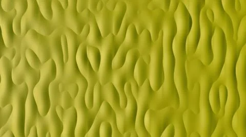 Yellow abstraction with smooth, convex, vertical shapes.  Stock Illustration