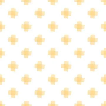 Yellow adhesive tape plus pattern on white background イラスト素材