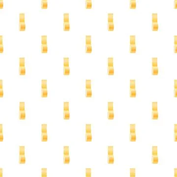 Yellow adhesive tape rolls pattern creating a seamless background Stock Illustration