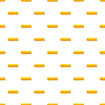 Yellow aerial bomb pattern on white background Illustrazione stock