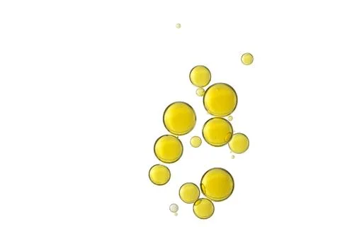 Yellow air bubbles Stock Photos