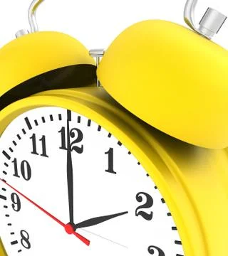 Yellow alarm clock Stock-Illustration
