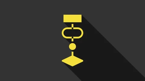 Yellow Algorithm icon isolated on grey background. Algorithm symbol design from Stock Footage 159350876
