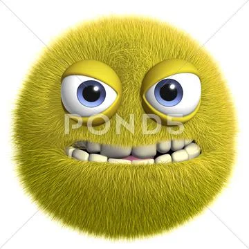 Yellow alien Stock Illustration